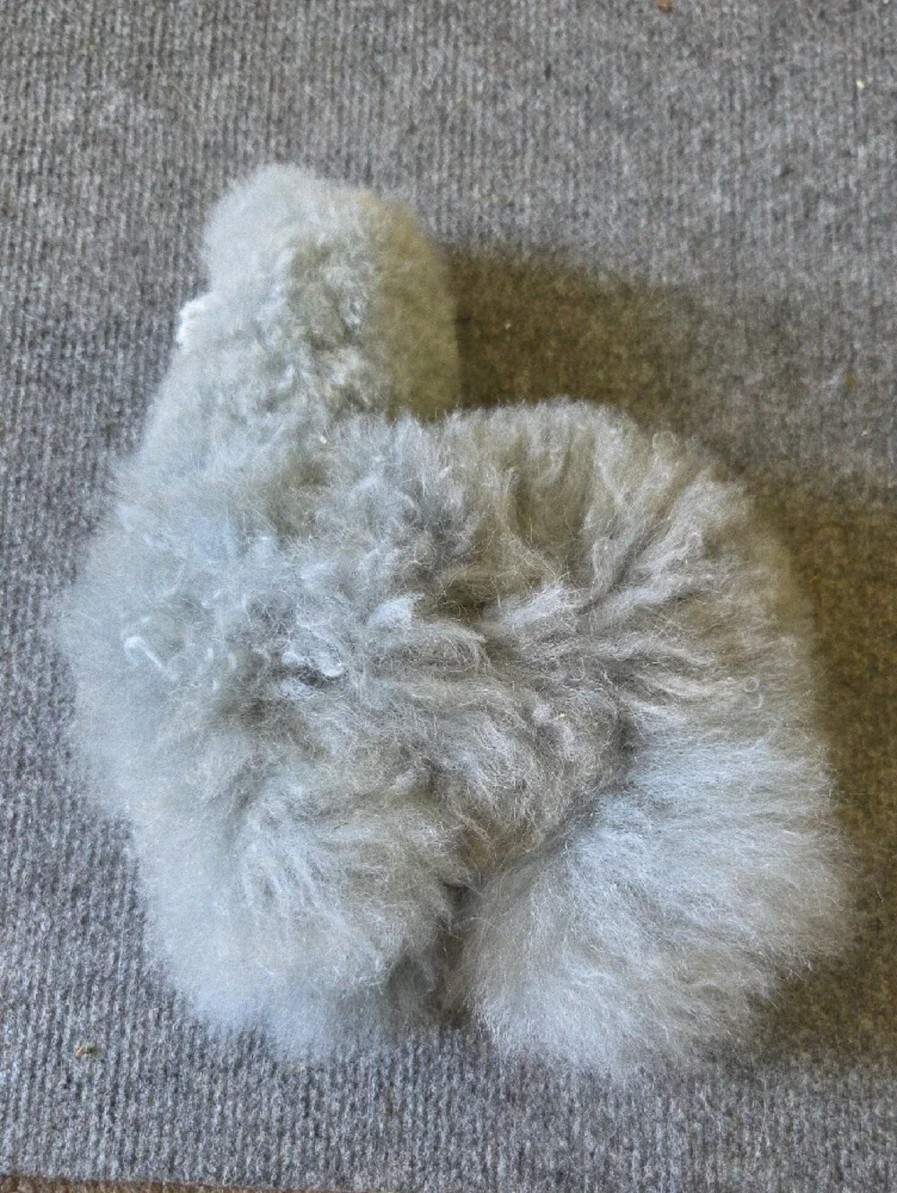 Plush Alpaca Plushie in Soft Gray